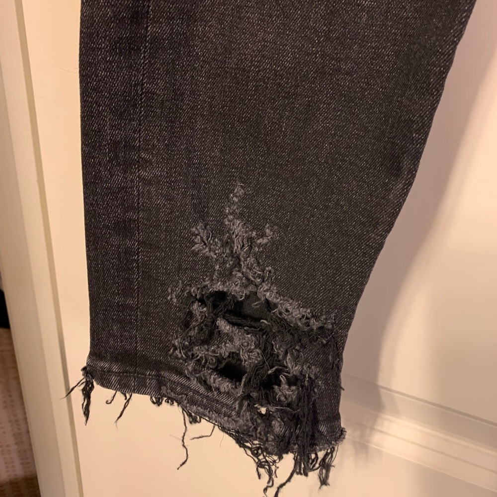 Black Agolde Distressed Jeans - Picture 6 of 16